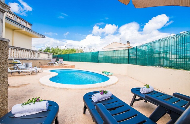 House pool Villa Corb Mari close beach Playa Muro