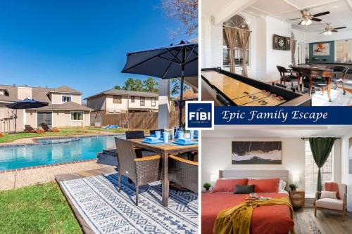 Houston Escape Heated Pool Cabana & Game Room