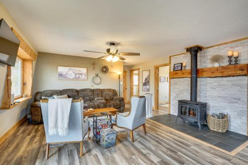 Idyllic Rye Cabin Deck with Mountain Views!
