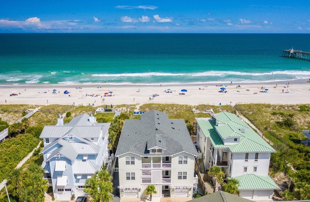 Immaculate 4 bedroom/3 bathroom oceanfront Wrightsville property with private be