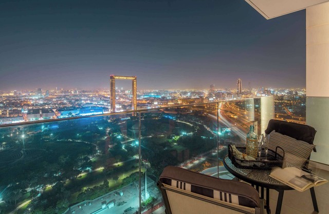 Impressive 2BR w Dubai Frame Views - Near Metro!