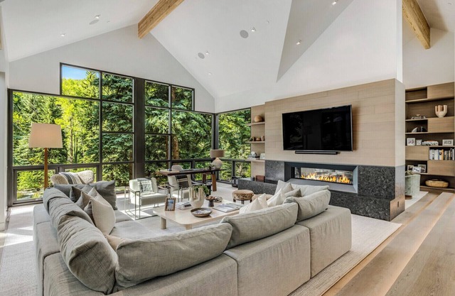 Incredible contemporary home overlooking the Roaring Fork River in Aspen CO