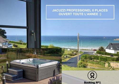 JACUZZI professionel Les pieds dans l'eau plage à 50 m