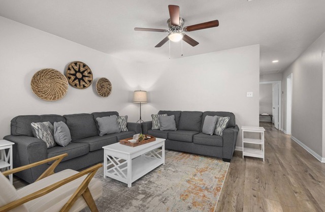 King beds, two living rooms and plenty of parking