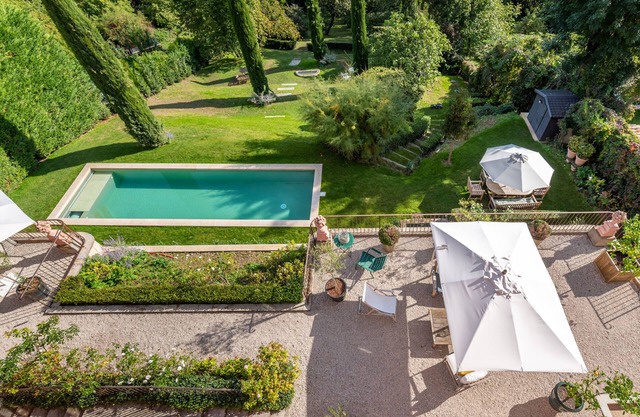 La vue - Charming house with a pool, garden and amazing view,
