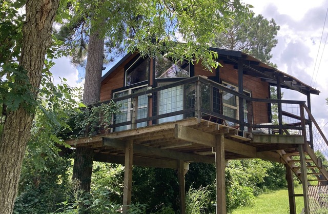 Lake Conroe Treehouse, firepit, kayaks, secluded, Lake Conroe