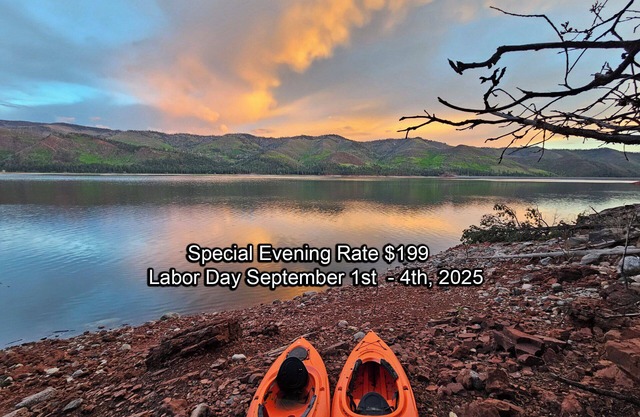 Lakefrnt/Private Recreational Cabin/Views/2Decks/2Kayaks/Fmly/Pet/30mins2Durango
