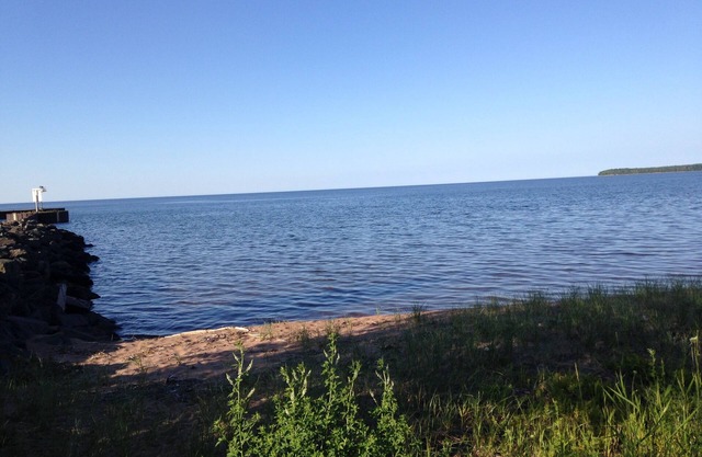 Large home located on the shores of Lake Superior and Big Bay Harbor of Refuge