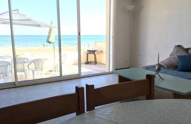Large terrace apartment facing the sea