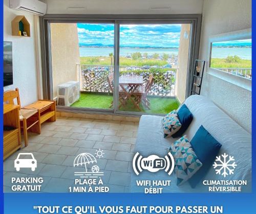 Le Moderna 1 ère ligne Bord de Mer Palavas