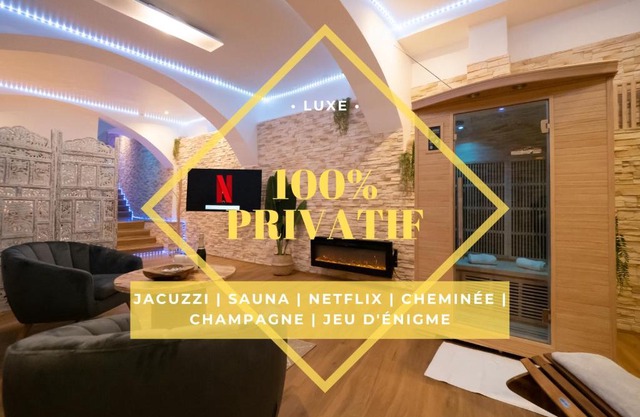 Le Spa de la Cathédrale - Jacuzzi - Sauna - Champagne - Netflix - Wifi