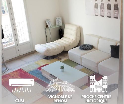 Les Bosquet Charmante Maison 2 Chambres ,parking gratuit au Centre de Châteauneuf-du-Pape