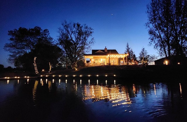 Light of Christ on the Lake with Outdoor Shower