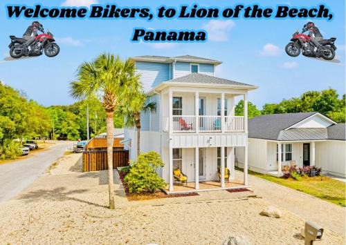 Lion of the Beach Welcome Bikers
