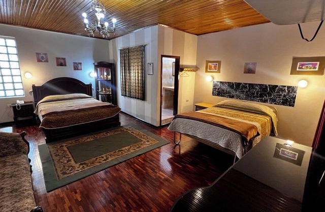 Lodging in the center with gym and parking included.