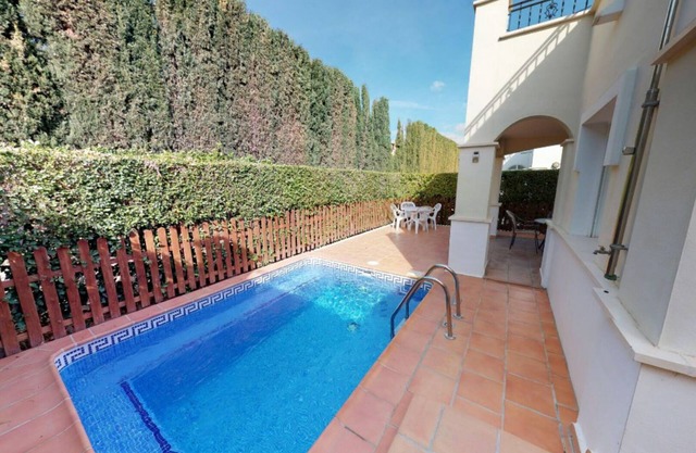 Lovely 2 Bed villa with pool, sunny roof terrace & garden on luxury 5* Resort
