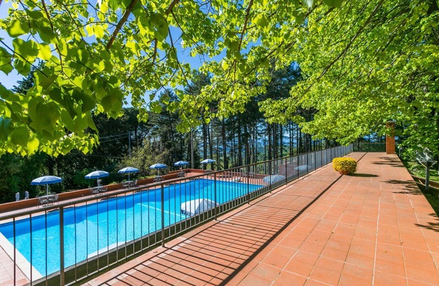 Lovely apartment in villa for 5 people with WIFI, pool, TV, terrace, pets allowed and panoramic .