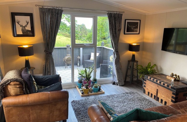 Lovely new Caravan by Loch Long