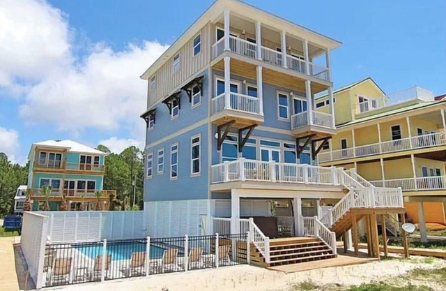 Luxurious 6-Bedroom Oceanfront Home with Private Pool in Gulf County.