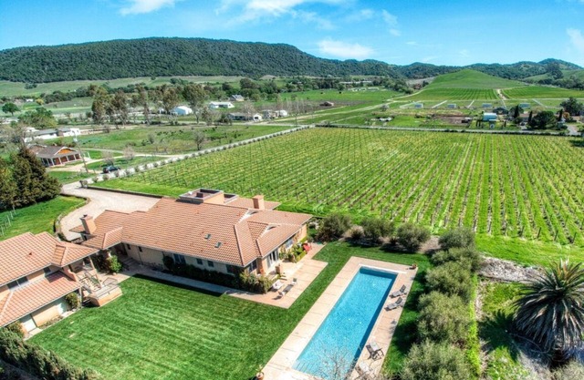 Luxurious 7-Acre Estate & Guest House on Private Vineyard, With Pool & Game Room