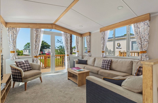 Luxurious and contemporary caravan.