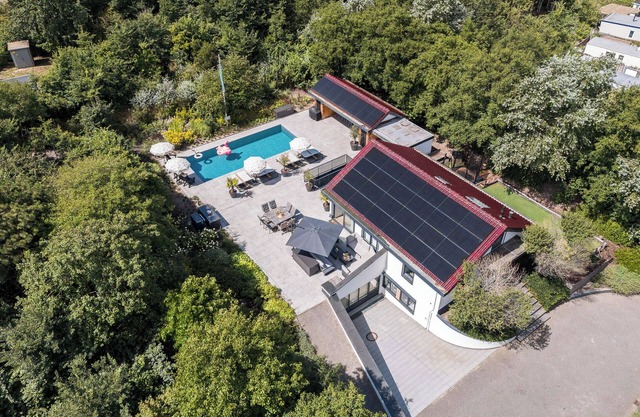 Luxury 18-person vacation villa with swimming pool, sauna, play area, veranda, lounge set, game room and BBQ