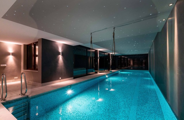 Luxury 450m2 holiday villa with 15 meters indoor swimming pool and sauna