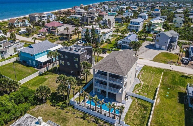Luxury Ocean View Home with Pool & Spa steps to the beach, fenced yard