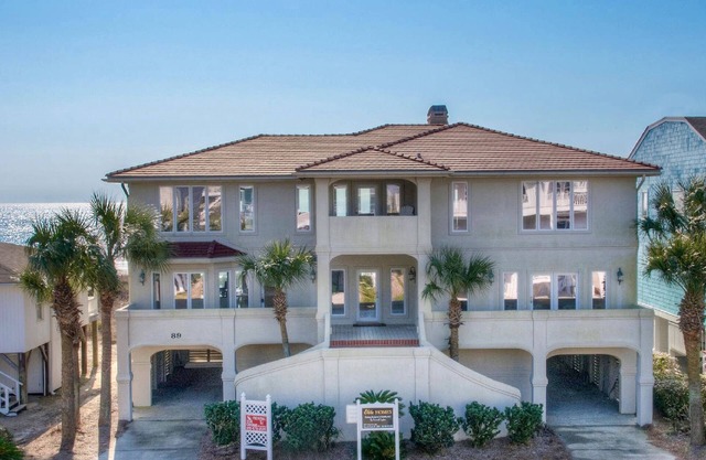 LUXURY OCEANFRONT ESTATE with Pool, Gazebo & Elevator. Walk to town center.