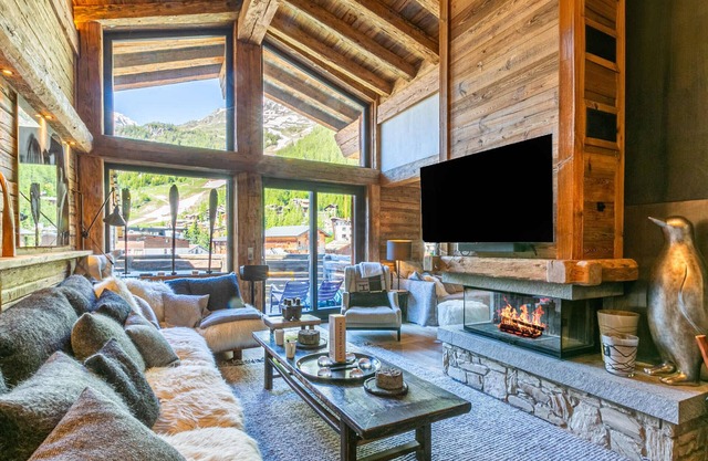 Luxury Ski-in/Ski-out Duplex: Hammam, Jacuzzi, Fireplace, Near Slopes