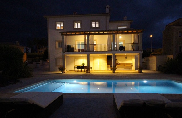 Luxury villa overlooking the Bay of Palma with large private pool.