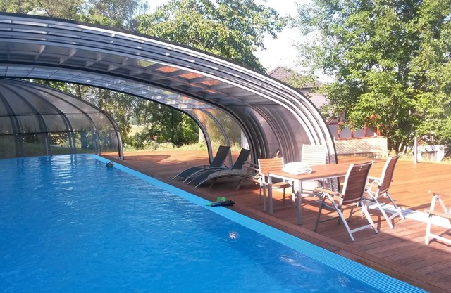 Luxury with swimming pool and sauna in beautiful nature of Bohemian paradise