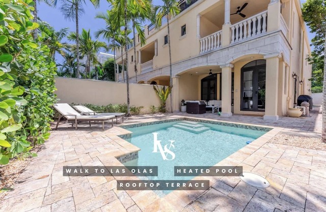 LVS Villa Alba- Walk2LasOlas, HeatedPool, RoofTopTerrace