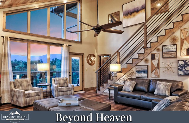 MAGNIFICENT Modern Luxury Cabin! VIEWS! HUGE Decks! Fire Pits! Gaming! Theater!