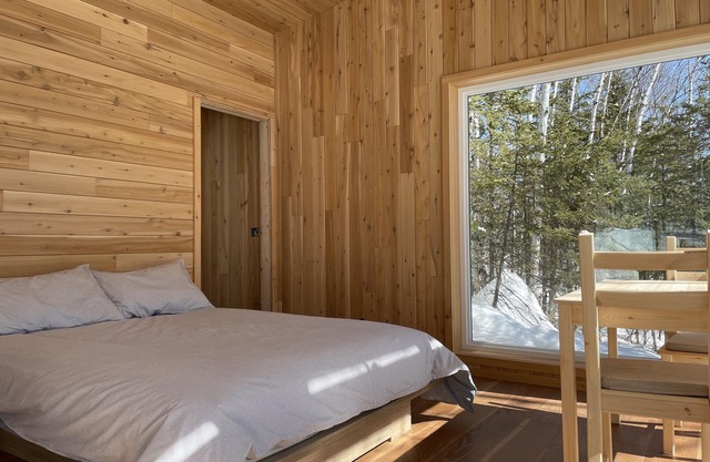 Microcabin dens in the Charlevoix forest