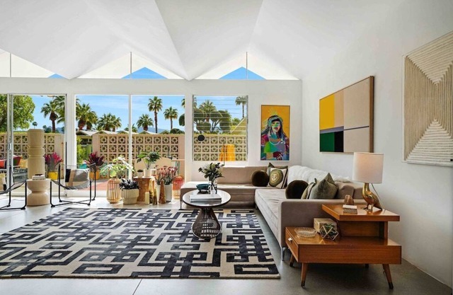 Mid-Century Icon Steps to Downtown Palm Springs, 2 Bed/2 Bath plus Den