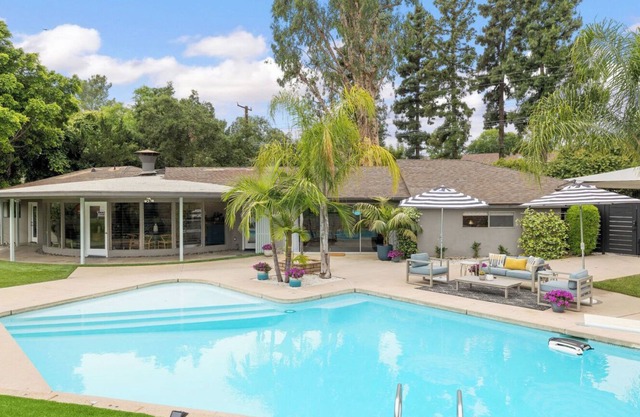 Mid-Century Modern house with heated Salt Water Pool