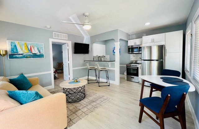 Modern 1 bedroom villa just five minutes to the beach!