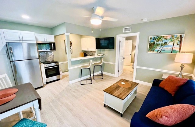 Modern 1 bedroom villa just five minutes to the beach!