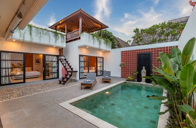 Modern Clean 2BR Seminyak Pvt. Pool + Rooftop
