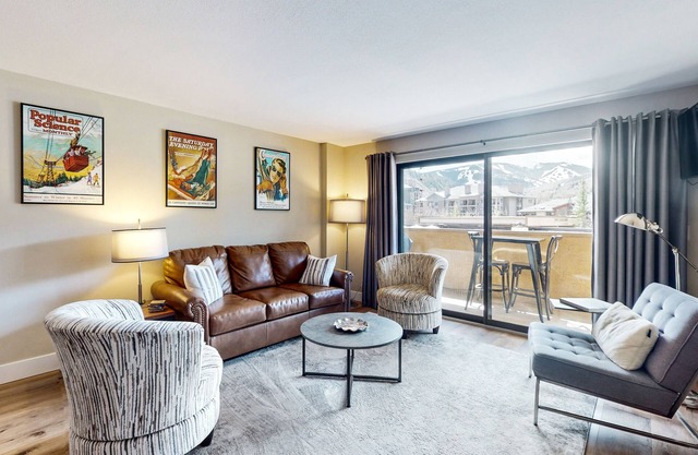 Modern condo steps to gondola & lake w/view & patio - in heart of everything