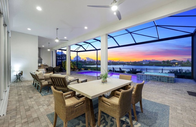 Modern Gulf Access Retreat w/Pool, Office & Outdoor Kitchen | Hidden Harbor, Fort Myers