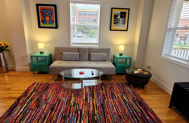 Modern-Ish Downtown, 2 bedroom lower unit