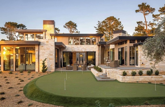 Modern Masterpiece on Poppy Hills Golfs Course with Pool, Putting Green, Guest House