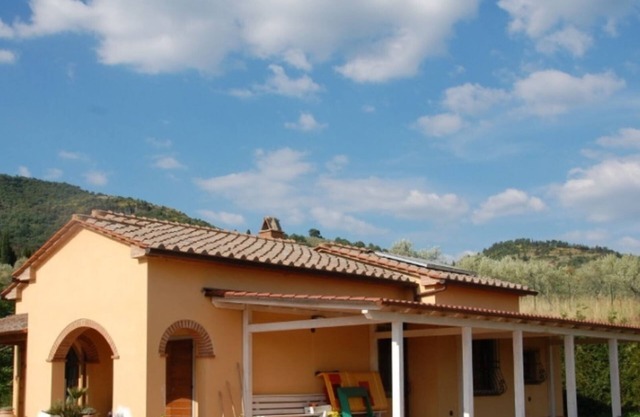 Modern Villa with a breathtaking view of the medieval town of Castiglion Fiorentino