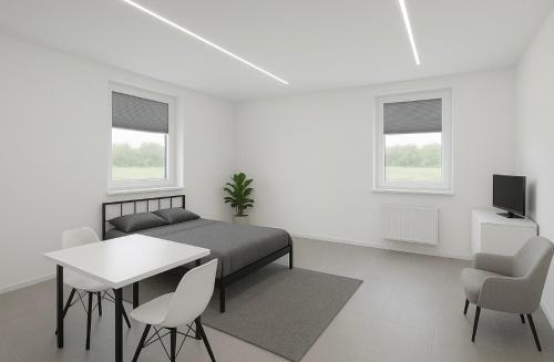 Modernes Einzimmerappartement mit Frühstück