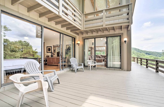 Mountain Views & Deck: Spacious Bryson City Home!
