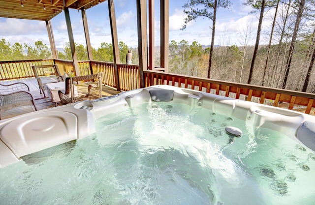 Mountaintop Home with a Hot Tub, Decks, Pool Table, & Stunning Views - One Dog OK