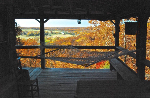 Native Ozark Log Cabin Perched Above The Scenic Gasconade River Valley