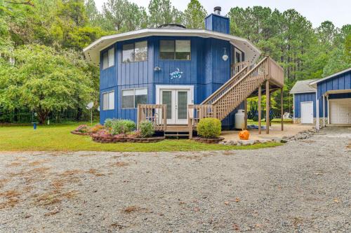 Near Lake Gaston Unique Home with Deck and Fire Pit!